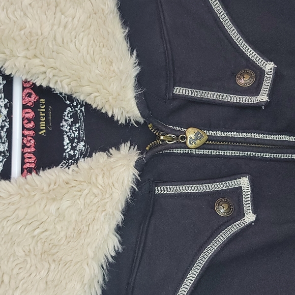 Twisted Heart Black Jacket Sz. see measurements (M) - Picture 4 of 12